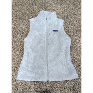 EUC Patagonia Women's Los Gatos Fleece Vest Full Zip Charcoal Gray Size Medium